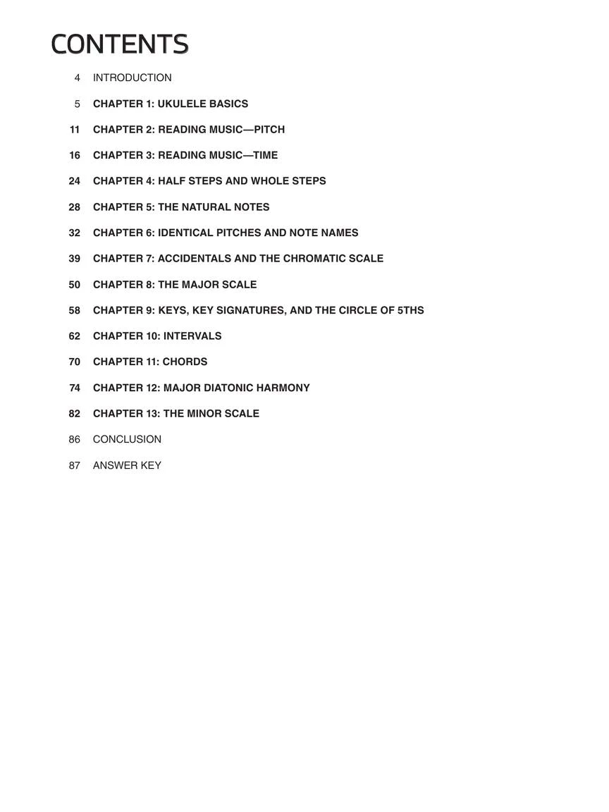 Crescendo Music Ukulele Theory Workbook Manuscript 4 Crescendo Music Ukulele Theory Workbook Manuscript