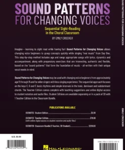 Hal Leonard Sound Patterns For Changing Voices - Student Edition Manuscript 13 Hal Leonard Sound Patterns For Changing Voices - Student Edition Manuscript