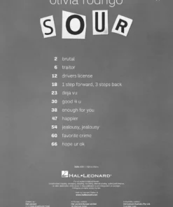 Hal Leonard Olivia Rodrigo - Sour Manuscript