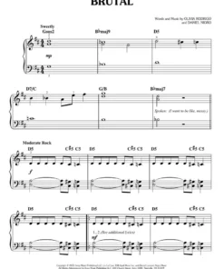 Hal Leonard Olivia Rodrigo - Sour Manuscript 8 Hal Leonard Olivia Rodrigo - Sour Manuscript