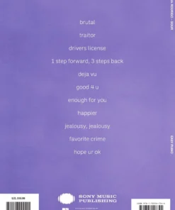 Hal Leonard Olivia Rodrigo - Sour Manuscript 9 Hal Leonard Olivia Rodrigo - Sour Manuscript