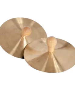 Crescendo Music 7 Inch Brass Cymbals With Knobs Percussion