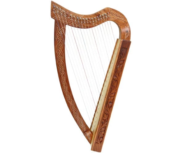 Crescendo Music Western Australia Leaning Pixie Harp 19 String Carved Rosewood With Bag 3 Crescendo Music Western Australia Leaning Pixie Harp 19 String Carved Rosewood With Bag