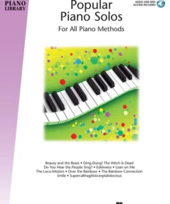 Crescendo Music Hal Leonard HLSPL Popular Piano Solos With Audio Access Manuscript