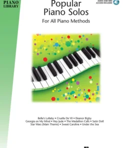Crescendo Music Hal Leonard HLSPL Popular Piano Solos With Audio Access Manuscript