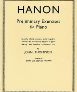 Crescendo Music Hanon Preliminary Exercises For Piano John Thompson Manuscript