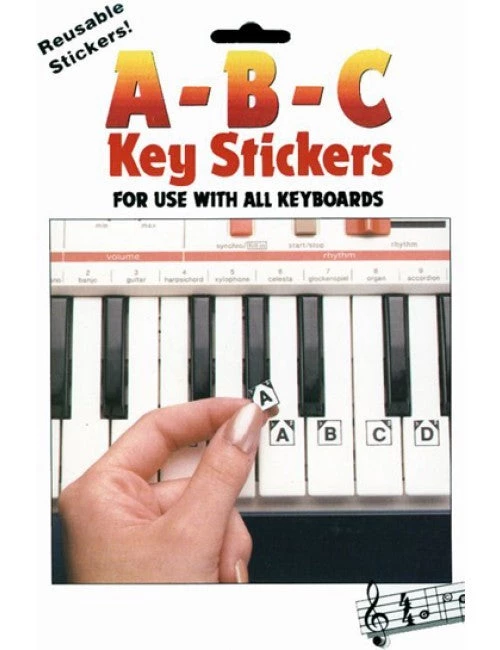 Hal Leonard ABC Keyboard Stickers For Any Keyboard Manuscript 3 Hal Leonard ABC Keyboard Stickers For Any Keyboard Manuscript