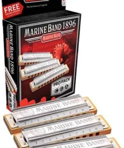 Hohner Marine Band 3-Pce Harmonica Pro Pack In The Keys C, G, A