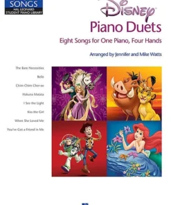 Hal Leonard Disney Piano Duets Intermediate Level Manuscript