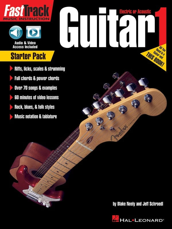 Hal Leonard Manuscript FastTrack Guitar Starter Pack Method Book 1 With Audio & Video Online 3 Hal Leonard Manuscript FastTrack Guitar Starter Pack Method Book 1 With Audio & Video Online