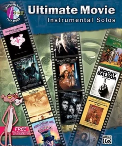 Alfred Ultimate Movie Instrumental Solos For Flute With CD Manuscript