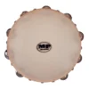 Crescendo Music Mano Percussion 10 Inch Wood Tambourine Calf Skin Head
