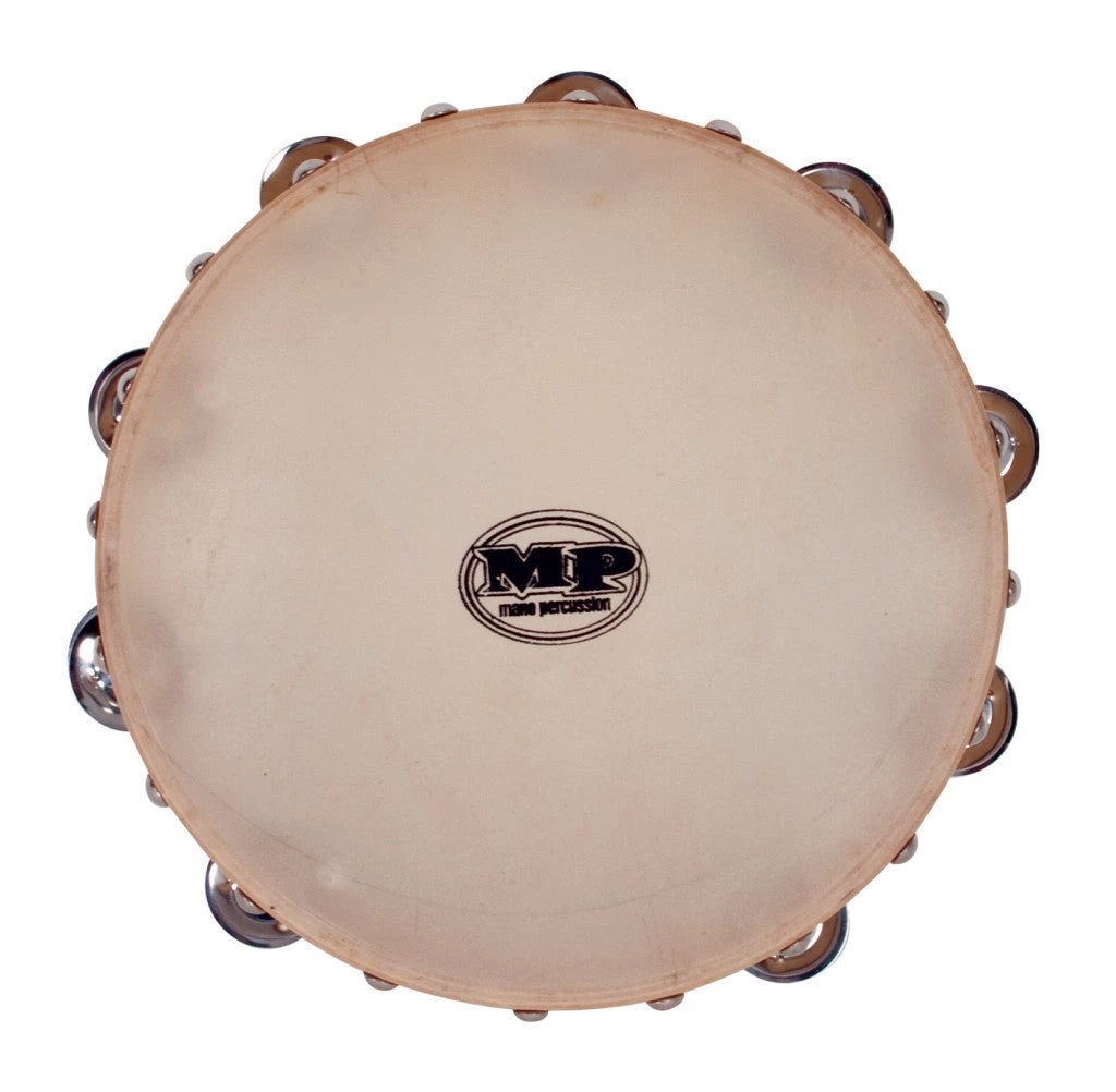 Crescendo Music Mano Percussion 10 Inch Wood Tambourine Calf Skin Head 3 Crescendo Music Mano Percussion 10 Inch Wood Tambourine Calf Skin Head