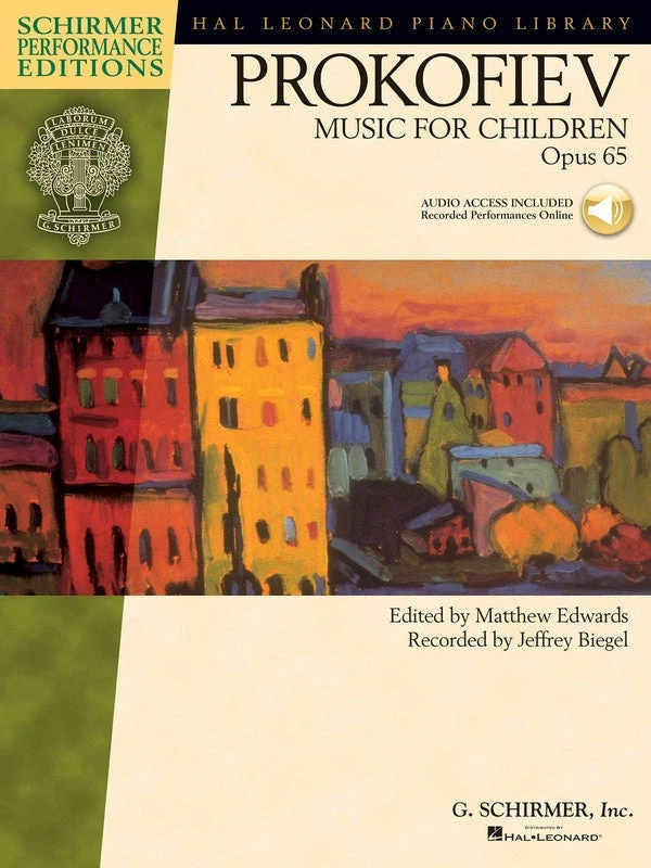 Hal Leonard Manuscript Prokofieff - Music For Children, Op. 65 3 Hal Leonard Manuscript Prokofieff - Music For Children, Op. 65
