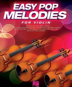 Hal Leonard Easy Pop Melodies For Violin Manuscript