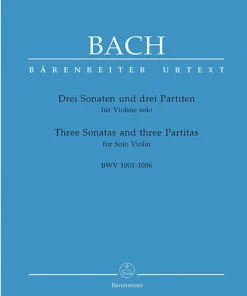 Crescendo Music Manuscript Bach - Three Sonatas And Partitas