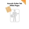 Crescendo Music Manuscript Acoustic Guitar Tab White Pages