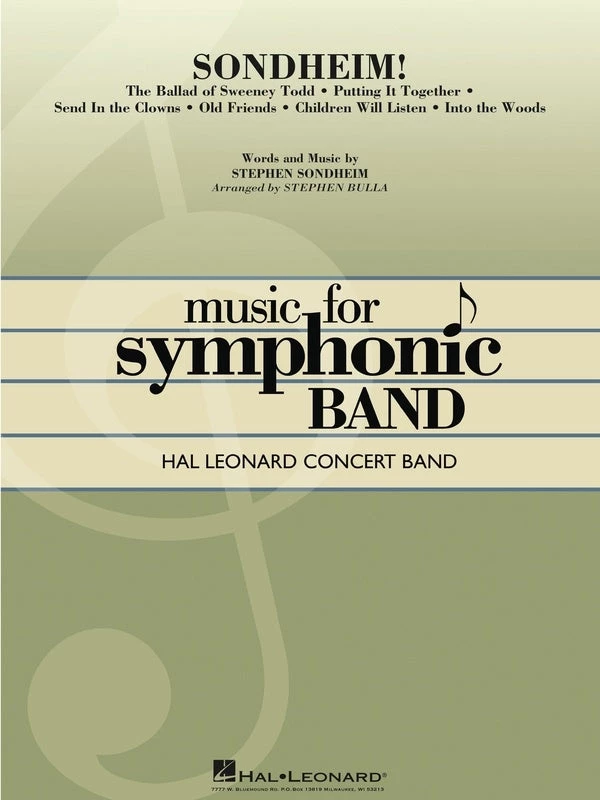 Hal Leonard Manuscript Sondheim! 3 Hal Leonard Manuscript Sondheim!