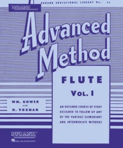 Crescendo Music Manuscript Rubank Advanced Method - Flute Vol. 1