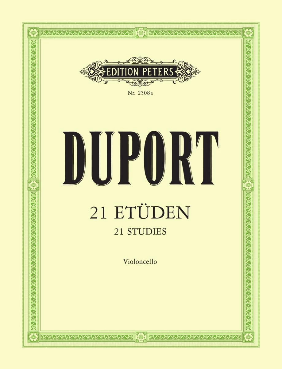 Hal Leonard Duport - 21 Studies For Cello Edition Peters Manuscript 3 Hal Leonard Duport - 21 Studies For Cello Edition Peters Manuscript