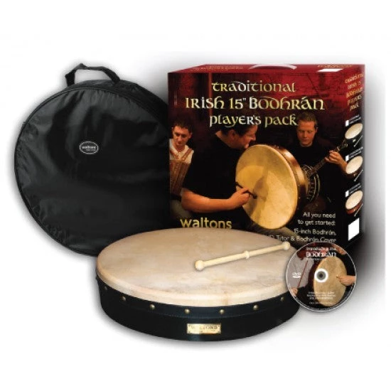 Crescendo Music Percussion Waltons 15" Bodhran Plain Goat Skin 3 Crescendo Music Percussion Waltons 15" Bodhran Plain Goat Skin