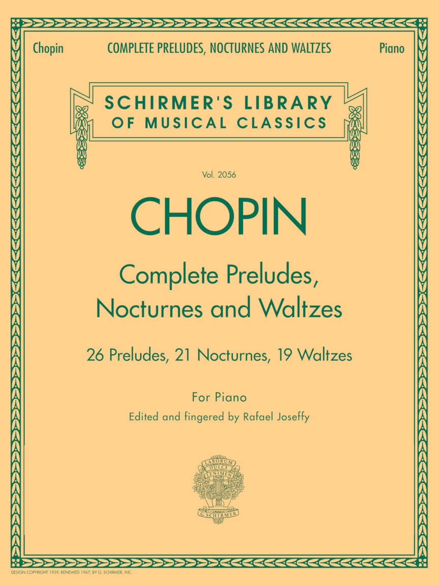 Crescendo Music Chopin Complete Preludes, Nocturnes Waltzes 3 Crescendo Music Chopin Complete Preludes, Nocturnes Waltzes