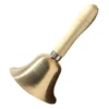 Crescendo Music QEP Music Brass Hand Bell With Wooden Handle LARGE Percussion
