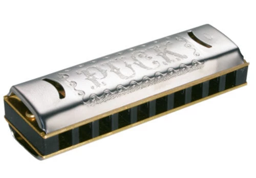 Hohner Historic Collection Puck 10-Hole Harmonica In The Key Of C 3 Hohner Historic Collection Puck 10-Hole Harmonica In The Key Of C