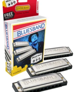 Hohner Blues Band 3-Pce Harmonica Value Pack In The Keys C, G, A
