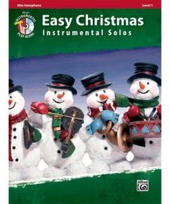 Crescendo Music Easy Christmas Instrumental Solos Alto Saxophone Bk/CD Manuscript