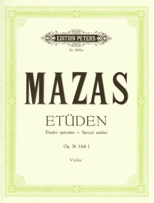 Crescendo Music Mazas Studies Op 36 Book 1 Peters Edtion 3 Crescendo Music Mazas Studies Op 36 Book 1 Peters Edtion