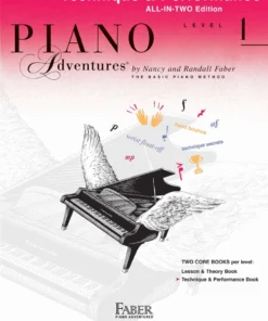 Crescendo Music Manuscript Piano Adventures All In Two : Technique & Performance