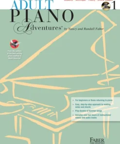 Crescendo Music Piano Adventures Adult All In One Lesson Book With 2 CDs Manuscript