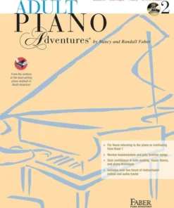Crescendo Music Piano Adventures Adult All In One Lesson Book With 2 CDs Manuscript