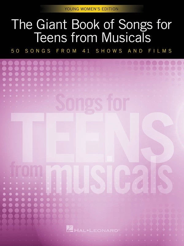 Hal Leonard The Giant Book Of Songs For Teens From Musicals - Young Women's Edition Manuscript 3 Hal Leonard The Giant Book Of Songs For Teens From Musicals - Young Women's Edition Manuscript