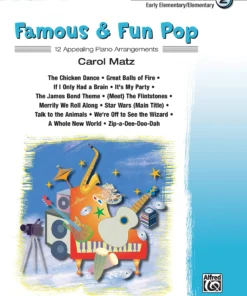Crescendo Music Manuscript Famous And Fun Pop Book By Carol Matz
