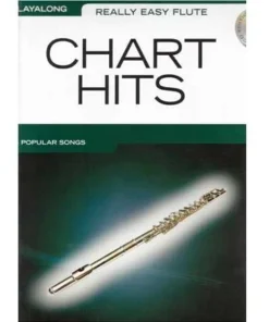 Crescendo Music Really Easy Flute: Chart Hits Play Along Book/Cd Manuscript