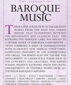 Crescendo Music The Library Of Baroque Music - Piano Solo