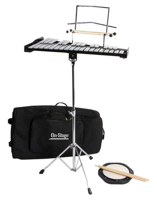 Crescendo Music Percussion On Stage Glockenspiel Kit With Stand In Bag 3 Crescendo Music Percussion On Stage Glockenspiel Kit With Stand In Bag