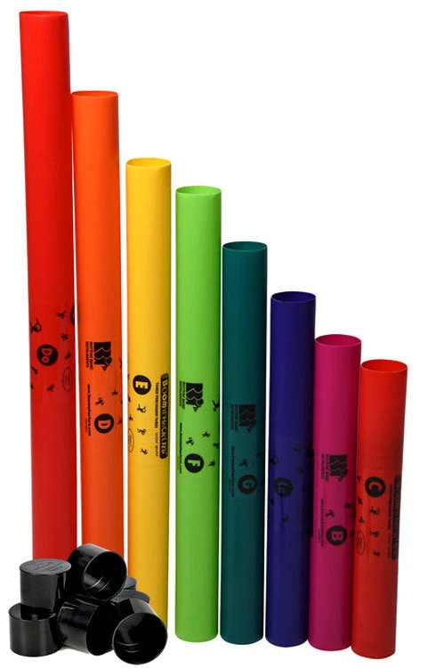Boomwhackers 8-Note Diatonic C-Major Scale Set With Octaver Caps Percussion 3 Boomwhackers 8-Note Diatonic C-Major Scale Set With Octaver Caps Percussion