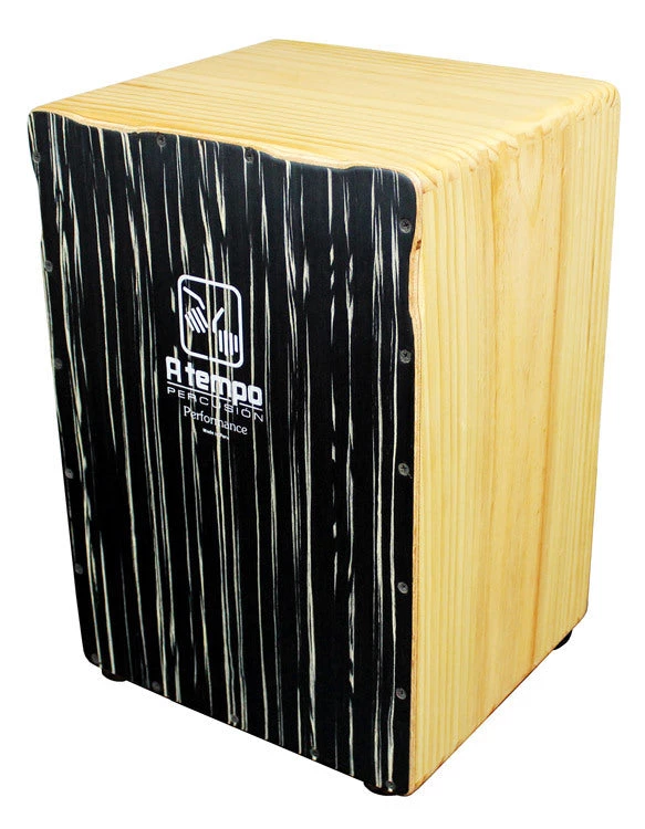 A Tempo Performance Series Cajon In Black Wood Grain Matte Percussion 3 A Tempo Performance Series Cajon In Black Wood Grain Matte Percussion