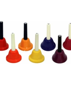 Crescendo Music Chroma-Notes 7-Note Extended Range Handbell Set Percussion