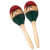 Crescendo Music Wooden Maracas With Tropical Design Percussion 1 Crescendo Music Wooden Maracas With Tropical Design Percussion
