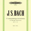 Hal Leonard 15 Two-Part Inventions BWV 772-786 Manuscript