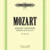 Hal Leonard Manuscript MOZART Sonata K. 448 D And Fugue K. 426 C Min