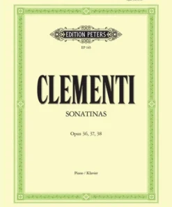 Hal Leonard Clementi Sonatinas For Piano Op 36 37 38 Manuscript