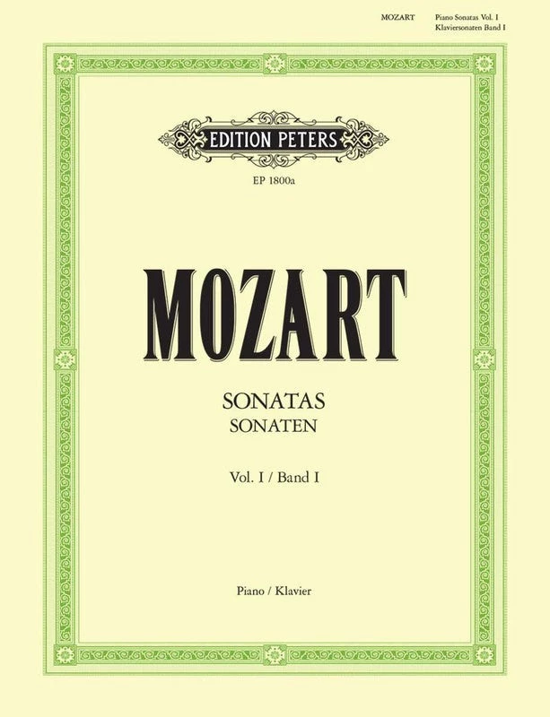 Alfred Mozart Piano Sonatas Vol 1 Edition Peters Manuscript 3 Alfred Mozart Piano Sonatas Vol 1 Edition Peters Manuscript