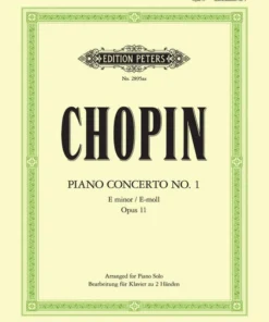 Hal Leonard CHOPIN Concerto No. 1 In E Minor Op. 11 Manuscript