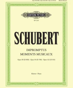 Hal Leonard SCHUBERT Impromptus & Moments Musicaux Manuscript