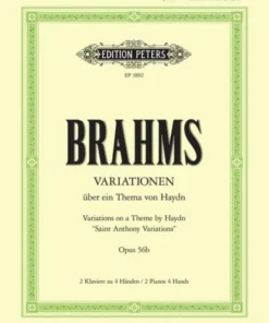 Hal Leonard BRAHMS Variations On A Theme Of Haydn Op. 56B Manuscript